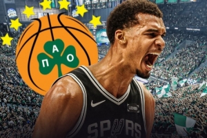 文班亚马：希腊豪门帕纳辛奈科斯主场是欧洲最具敌意主场