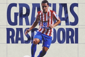 马竞官方告别拉斯帕多里：与亚特兰大达成协议，愿他未来一切顺利